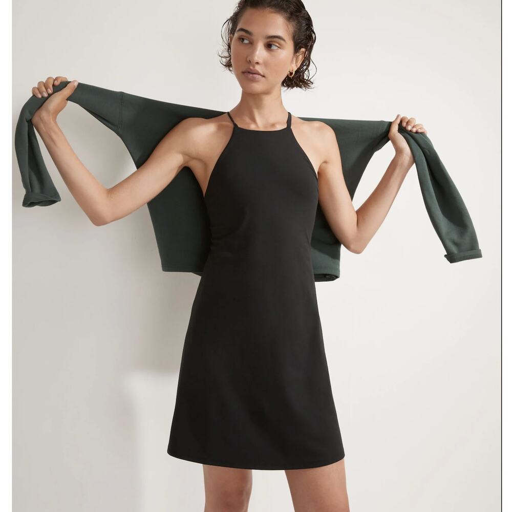 Madewell Flex Fitness Dress Black ND880 Size S